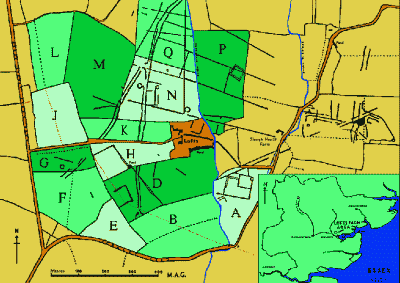 Lofts Area Plan showing
field designations